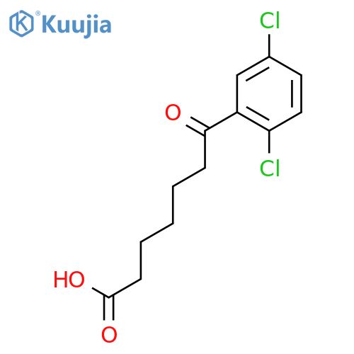 7-(2,5-Dichlorophenyl)-7-oxoheptanoic acid structure