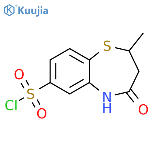 1,5-Benzothiazepine-7-sulfonyl chloride,2,3,4,5-tetrahydro-2-methyl-4-oxo- structure