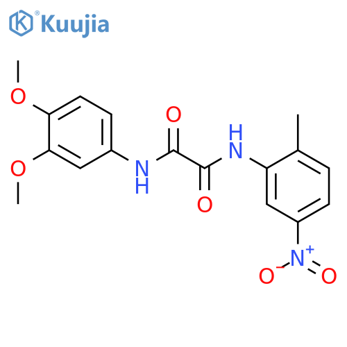 N'-(3,4-dimethoxyphenyl)-N-(2-methyl-5-nitrophenyl)ethanediamide structure