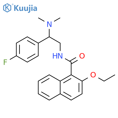 N-2-(dimethylamino)-2-(4-fluorophenyl)ethyl-2-ethoxynaphthalene-1-carboxamide structure