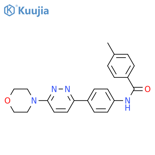 4-methyl-N-{4-6-(morpholin-4-yl)pyridazin-3-ylphenyl}benzamide structure