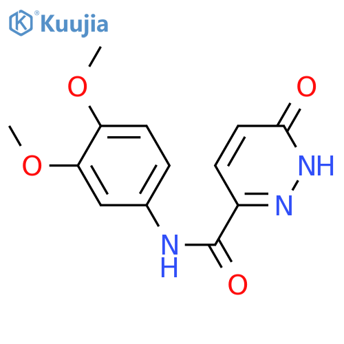 N-(3,4-dimethoxyphenyl)-6-oxo-1,6-dihydropyridazine-3-carboxamide structure