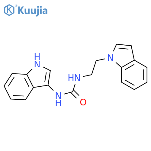 3-2-(1H-indol-1-yl)ethyl-1-(1H-indol-3-yl)urea structure