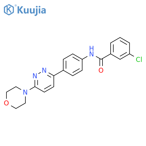 3-chloro-N-{4-6-(morpholin-4-yl)pyridazin-3-ylphenyl}benzamide structure