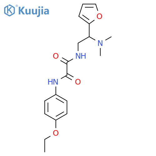 N-2-(dimethylamino)-2-(furan-2-yl)ethyl-N'-(4-ethoxyphenyl)ethanediamide structure