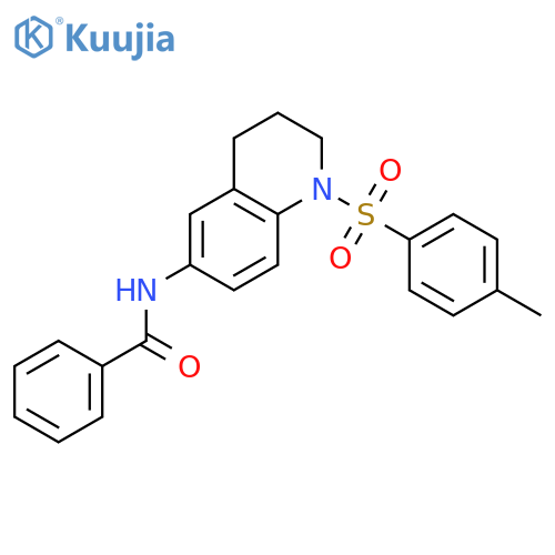 N-1-(4-methylbenzenesulfonyl)-1,2,3,4-tetrahydroquinolin-6-ylbenzamide structure
