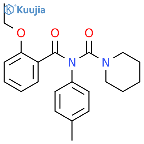 N-(2-ethoxybenzoyl)-N-(4-methylphenyl)piperidine-1-carboxamide structure