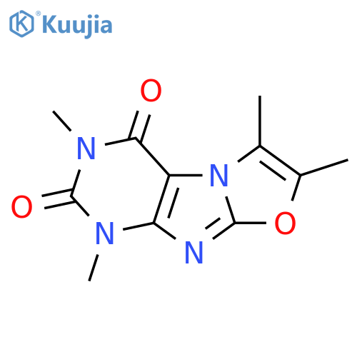 tetramethyl-1H,2H,3H,4H-1,3oxazolo3,2-gpurine-2,4-dione structure