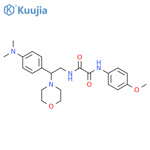 N-{2-4-(dimethylamino)phenyl-2-(morpholin-4-yl)ethyl}-N'-(4-methoxyphenyl)ethanediamide structure
