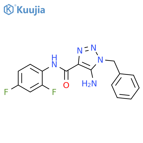 5-amino-1-benzyl-N-(2,4-difluorophenyl)-1H-1,2,3-triazole-4-carboxamide structure