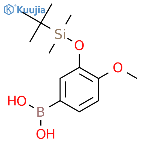 3-(t-Butyldimethylsilyloxy)-4-methoxyphenylboronic acid structure