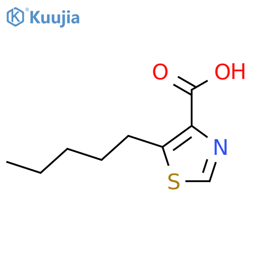 5-pentyl-1,3-thiazole-4-carboxylic acid structure