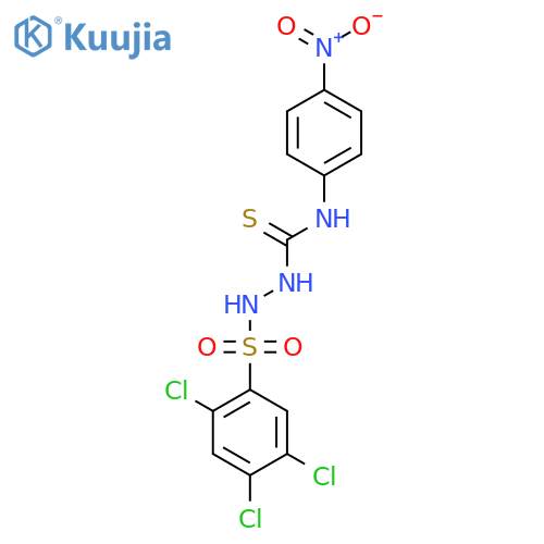 4-(4-Nitrophenyl)-1-((2,4,5-trichlorophenyl)sulfonyl)thiosemicarbazide structure