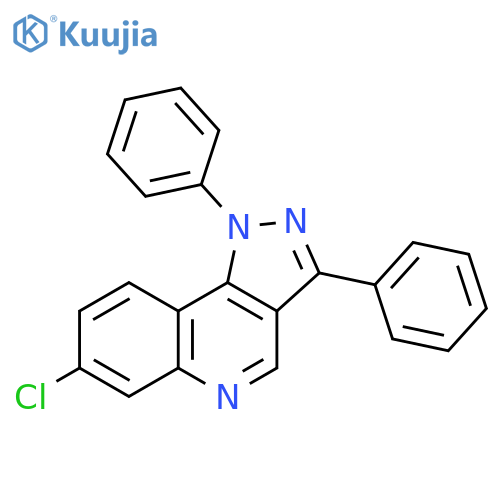 7-chloro-1,3-diphenyl-1H-pyrazolo4,3-cquinoline structure