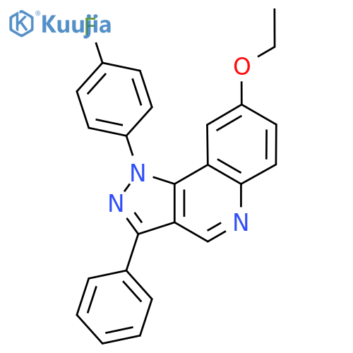 8-ethoxy-1-(4-fluorophenyl)-3-phenyl-1H-pyrazolo4,3-cquinoline structure
