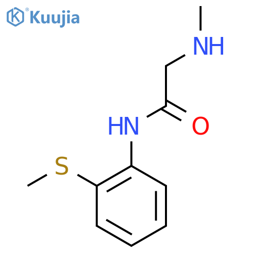 2-(methylamino)-N-2-(methylsulfanyl)phenylacetamide structure