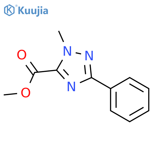 methyl 1-methyl-3-phenyl-1H-1,2,4-triazole-5-carboxylate structure