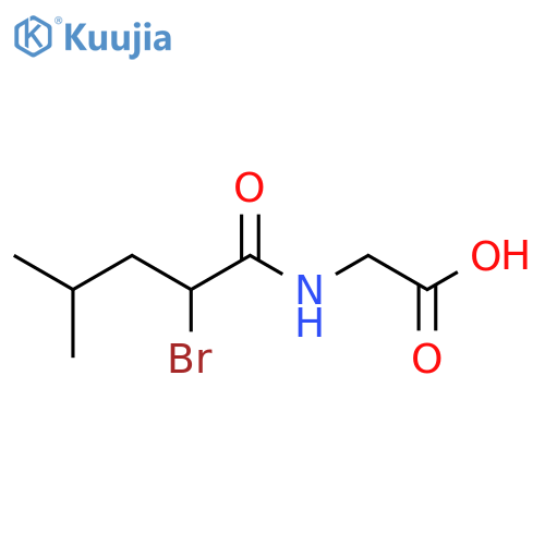 N-(Dl-Bromo-4-Methylvaleryl)Glycine structure