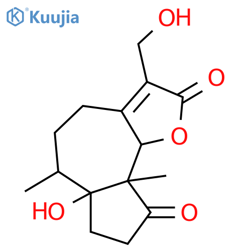 1,13-Dihydroxy-4-oxo-2,7(11)-pseudoguaiadien-12,6-olide; (1α,5β,6β,10β)-form, 2,3-Dihydro structure