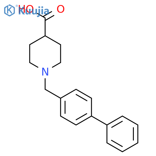 1-([1,1'-BIPHENYL]-4-YLMETHYL)-PIPERIDINE-4-CARBOXYLIC ACID structure