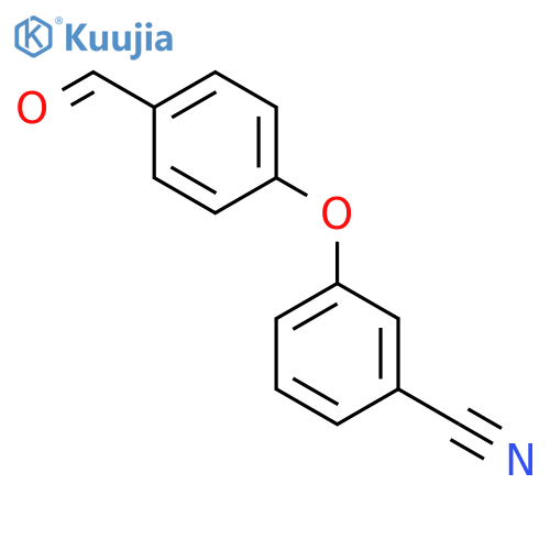 3-(4-formylphenoxy)benzonitrile structure