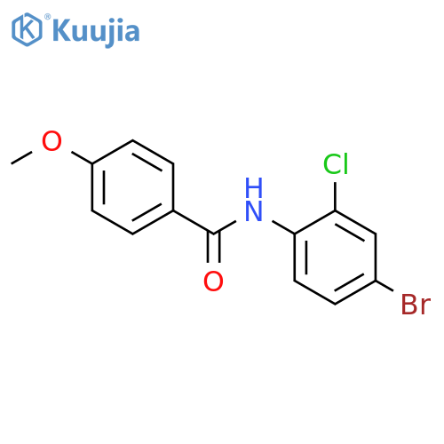 N-(4-Bromo-2-chlorophenyl)-4-methoxybenzamide structure