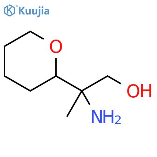 2-amino-2-(oxan-2-yl)propan-1-ol structure