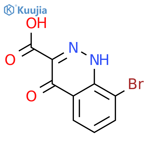 8-bromo-4-hydroxycinnoline-3-carboxylic acid structure