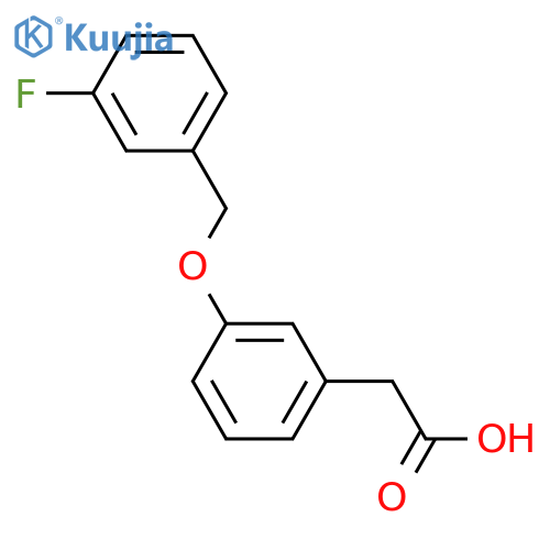 2-(3-((3-Fluorobenzyl)oxy)phenyl)acetic acid structure