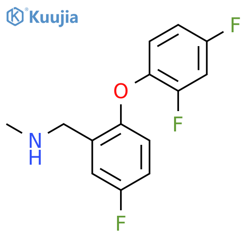 1-[2-(2,4-Difluorophenoxy)-5-fluorophenyl]-N-methylmethylamine structure