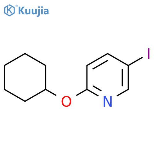2-Cyclohexyloxy-5-iodopyridine structure