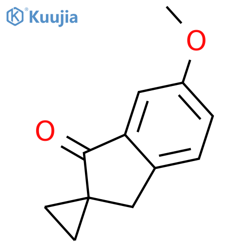 5'-methoxy-1',3'-dihydrospirocyclopropane-1,2'-indene-3'-one structure