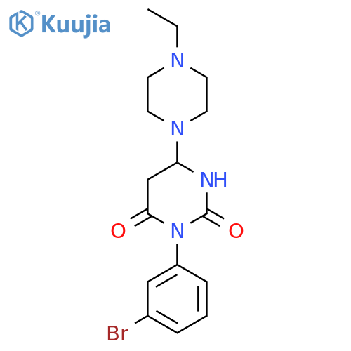 3-(3-Bromophenyl)-6-(4-ethylpiperazin-1-yl)-1,2,3,4-tetrahydropyrimidine-2,4-dione structure