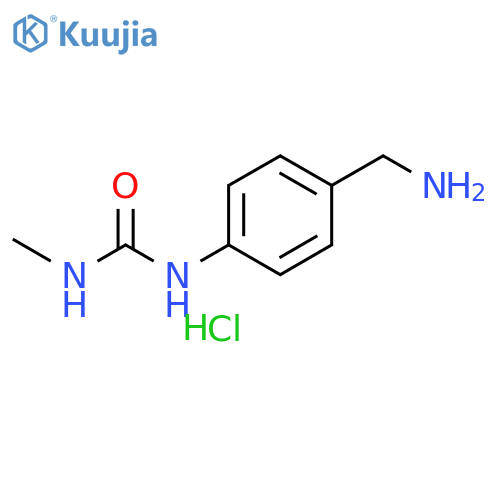 Urea, N-[4-(aminomethyl)phenyl]-N′-methyl-, hydrochloride (1:1) structure