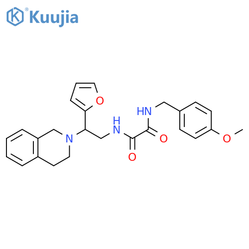 N-2-(furan-2-yl)-2-(1,2,3,4-tetrahydroisoquinolin-2-yl)ethyl-N'-(4-methoxyphenyl)methylethanediamide structure