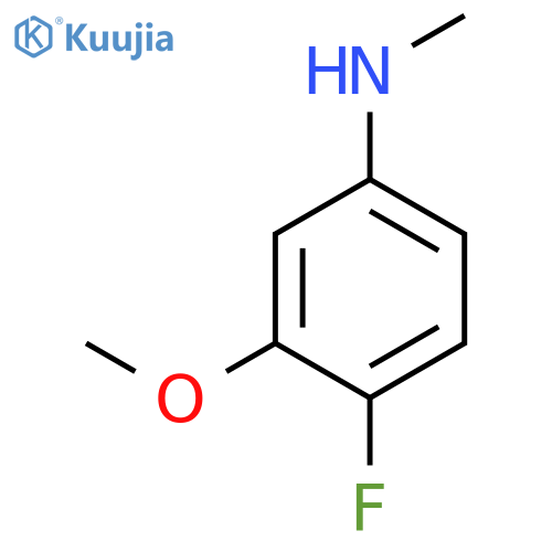 4-FLUORO-3-METHOXY-N-METHYLANILINE structure