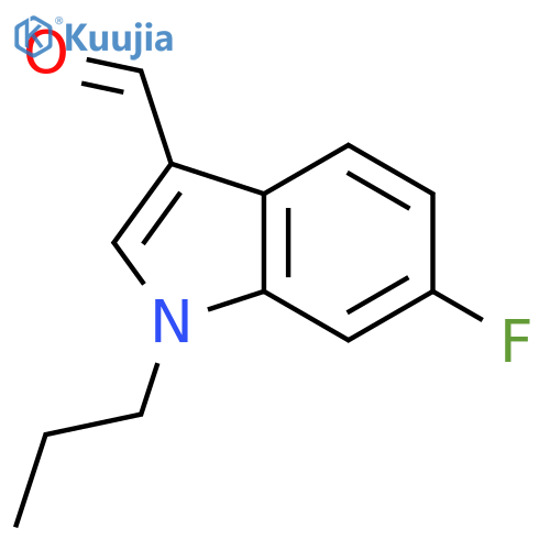 6-fluoro-1-propyl-1H-indole-3-carbaldehyde structure