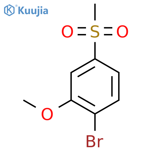 1-bromo-4-methanesulfonyl-2-methoxybenzene structure