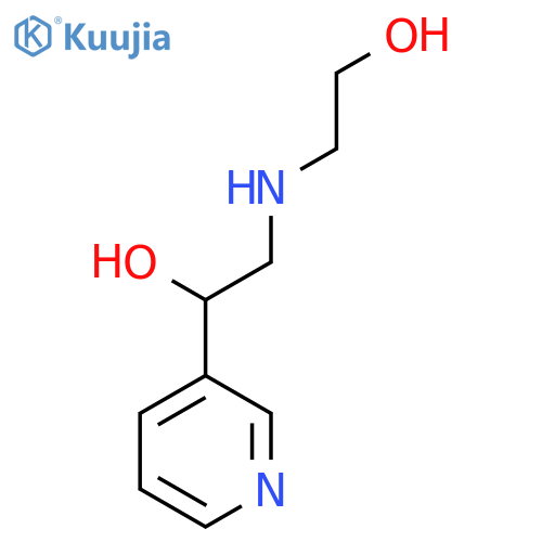 2-[(2-Hydroxyethyl)amino]-1-pyridin-3-ylethanol structure