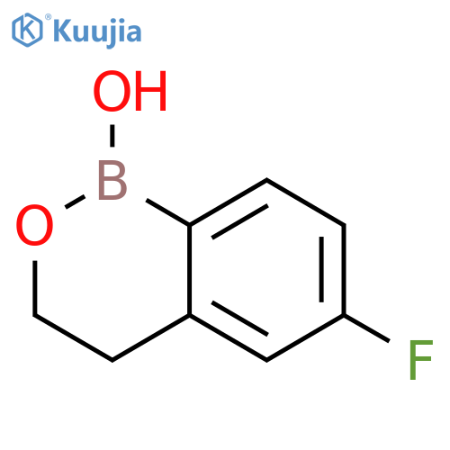 6-fluoro-3,4-dihydro-1H-2,1-benzoxaborinin-1-ol structure