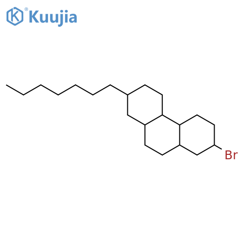 Phenanthrene, 2-bromo-7-heptyltetradecahydro- structure
