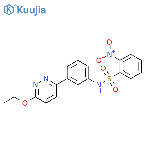 N-3-(6-ethoxypyridazin-3-yl)phenyl-2-nitrobenzene-1-sulfonamide structure