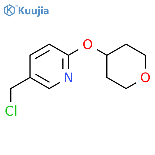 5-(Chloromethyl)-2-(tetrahydro-2H-pyran-4-yl)oxypyridine structure