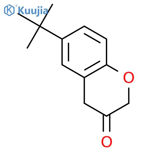 6-tert-butyl-3,4-dihydro-2H-1-benzopyran-3-one structure