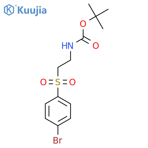 tert-butyl N-2-(4-bromobenzenesulfonyl)ethylcarbamate structure