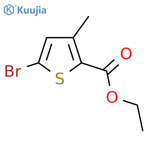 2-Thiophenecarboxylic acid, 5-bromo-3-methyl-, ethyl ester structure