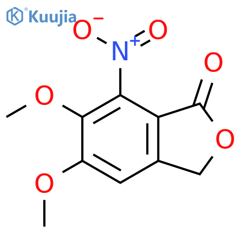 5,6-dimethoxy-7-nitro-2-benzofuran-1(3H)-one structure