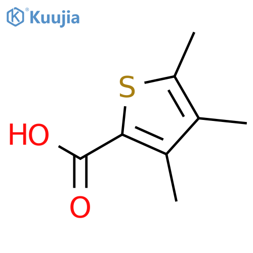 3,4,5-trimethyl-2-thiophenecarboxylic acid structure