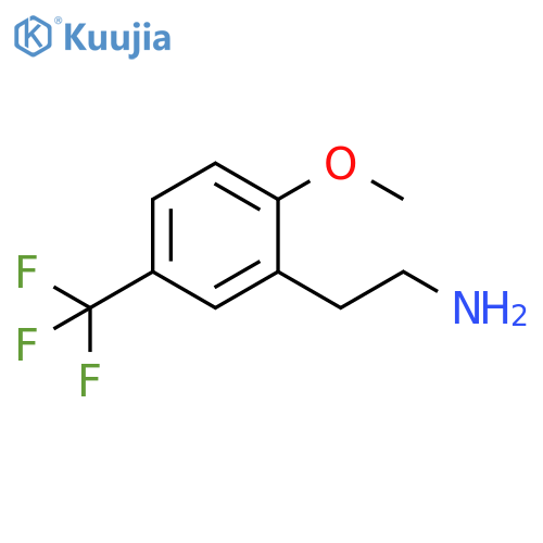 2-2-methoxy-5-(trifluoromethyl)phenylethan-1-amine structure
