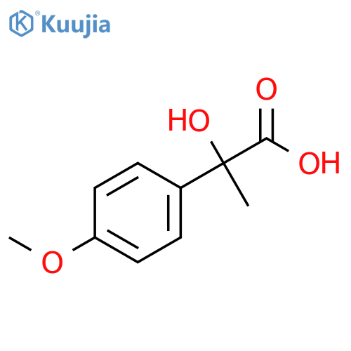 2-Hydroxy-2-(4-methoxyphenyl)propionic acid structure